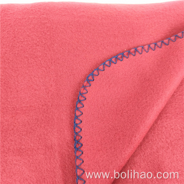 Bolihao blanket cheap comfort solid color polar fleece blanket for winter